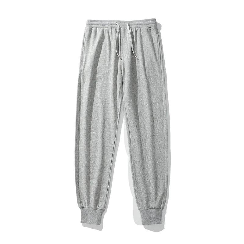 Vintage Sports Sweatpants Spring Autumn New Cotton Brown Joggers Fitness Casual Pencil Pants Loose Home Comfortable Sweatpants