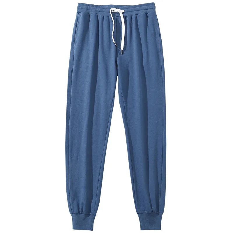 Vintage Sports Sweatpants Spring Autumn New Cotton Brown Joggers Fitness Casual Pencil Pants Loose Home Comfortable Sweatpants