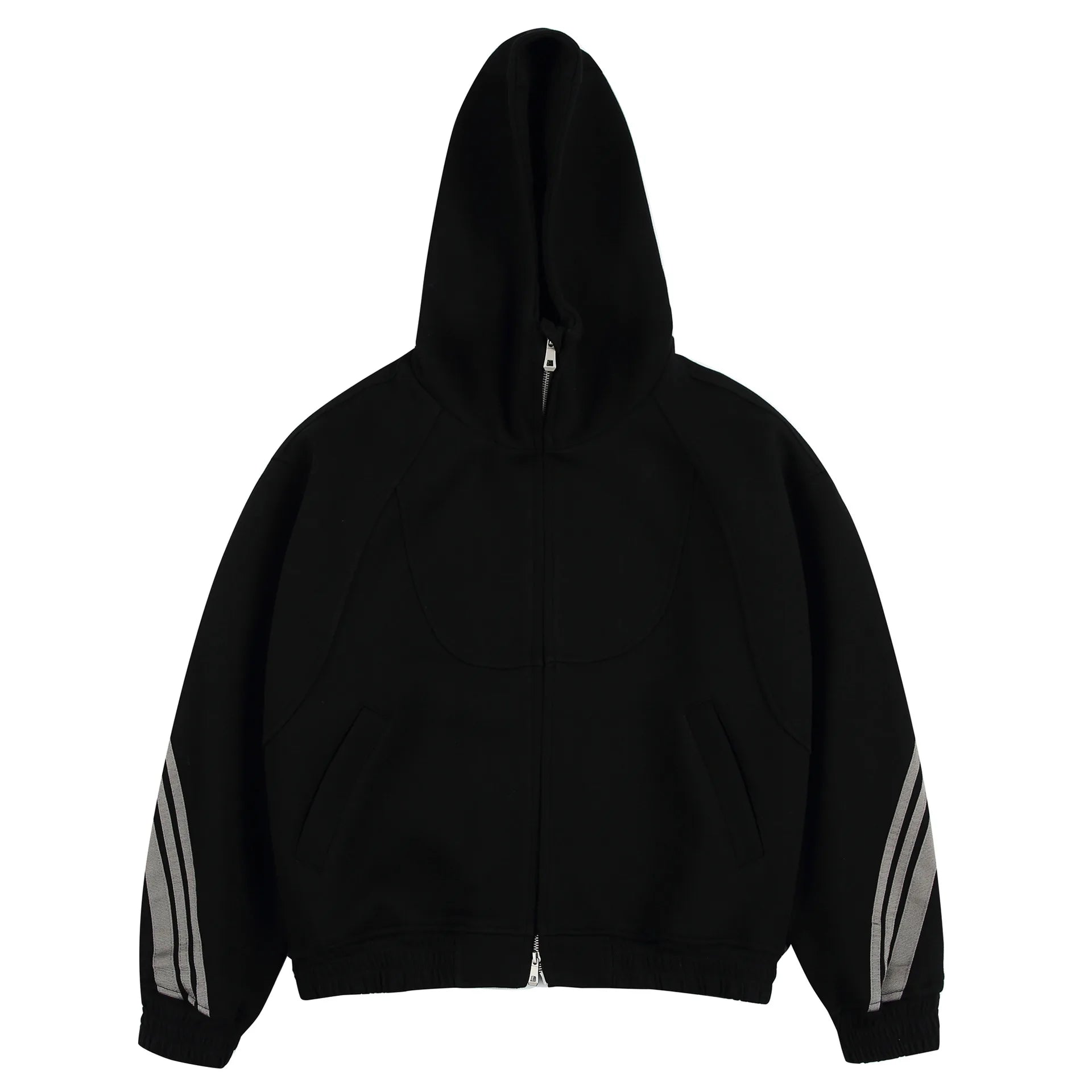 Akkad Kuti 2026 New Heavyweight Retro Japanese Sle Striped Patchwork Hoodie Ex Loose Fit Casual Sweater Thi Cotton Fabric