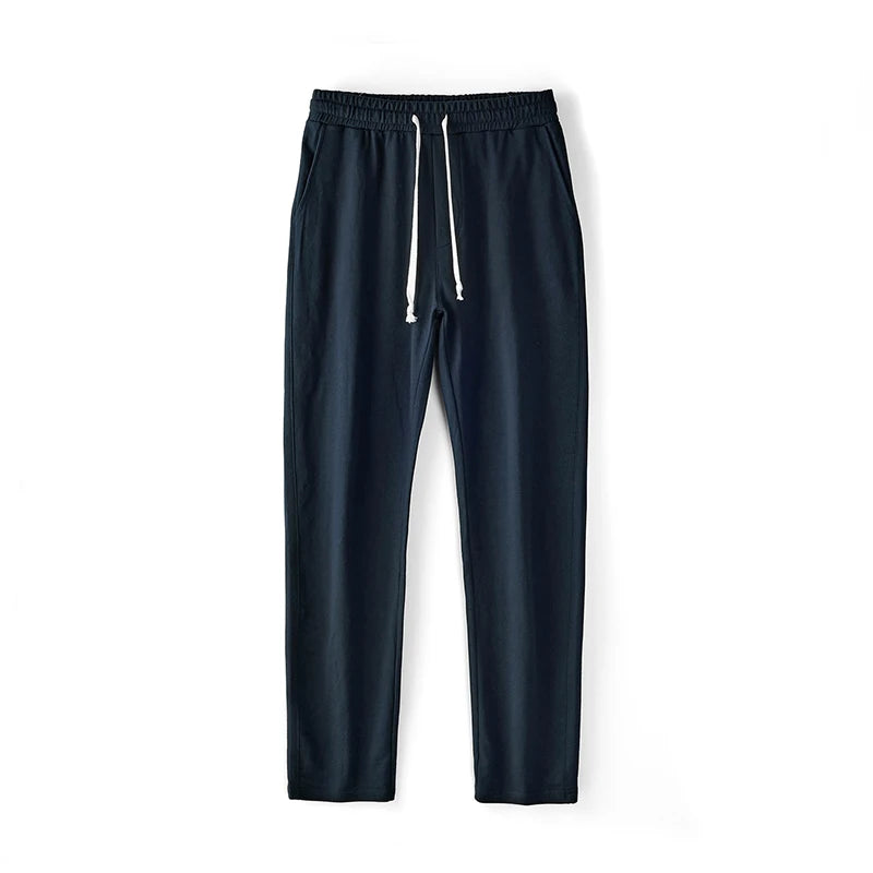 Men's Cotton Straight Pants Black Baggy Casual Sportwear Fitness Pants Women Autumn Basic Joggers Gym Sweatpants Wide Leg Pants