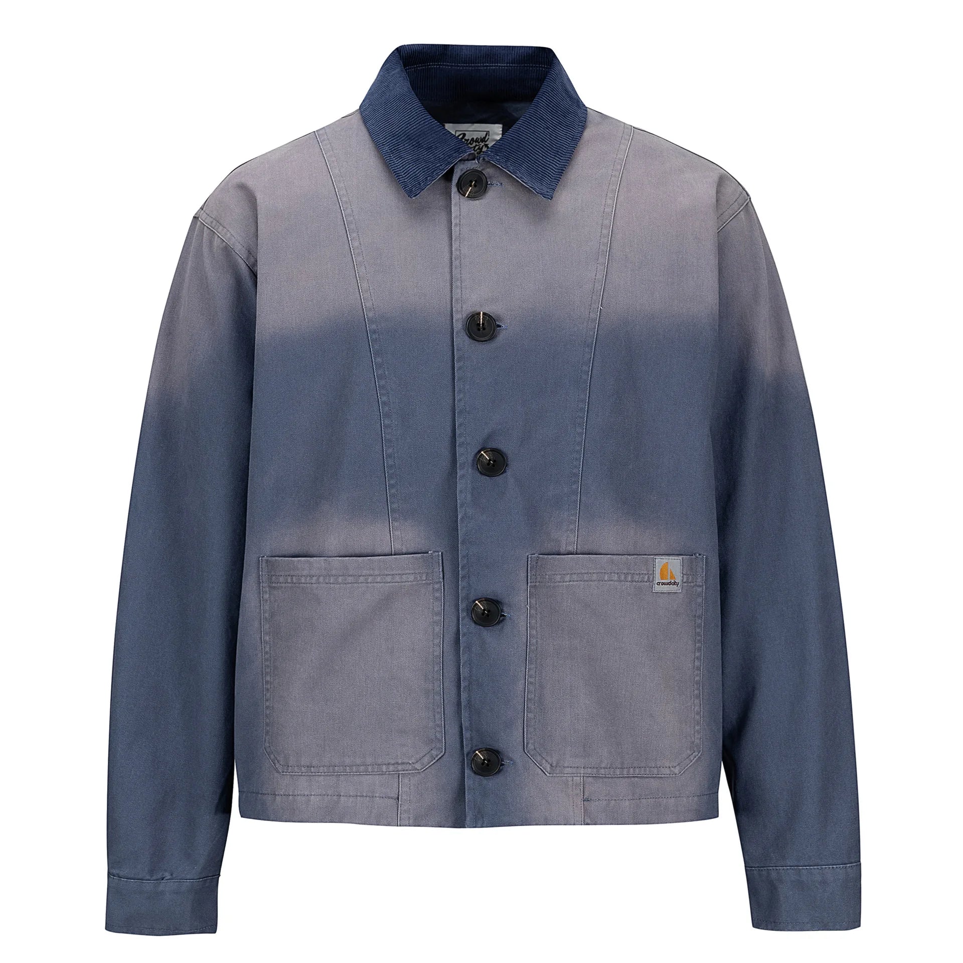 2026 American Retro Workwear Jacket Men's Loose Casual Collar Coat Spring Autumn New Trendy Brand Cotton Long Sve