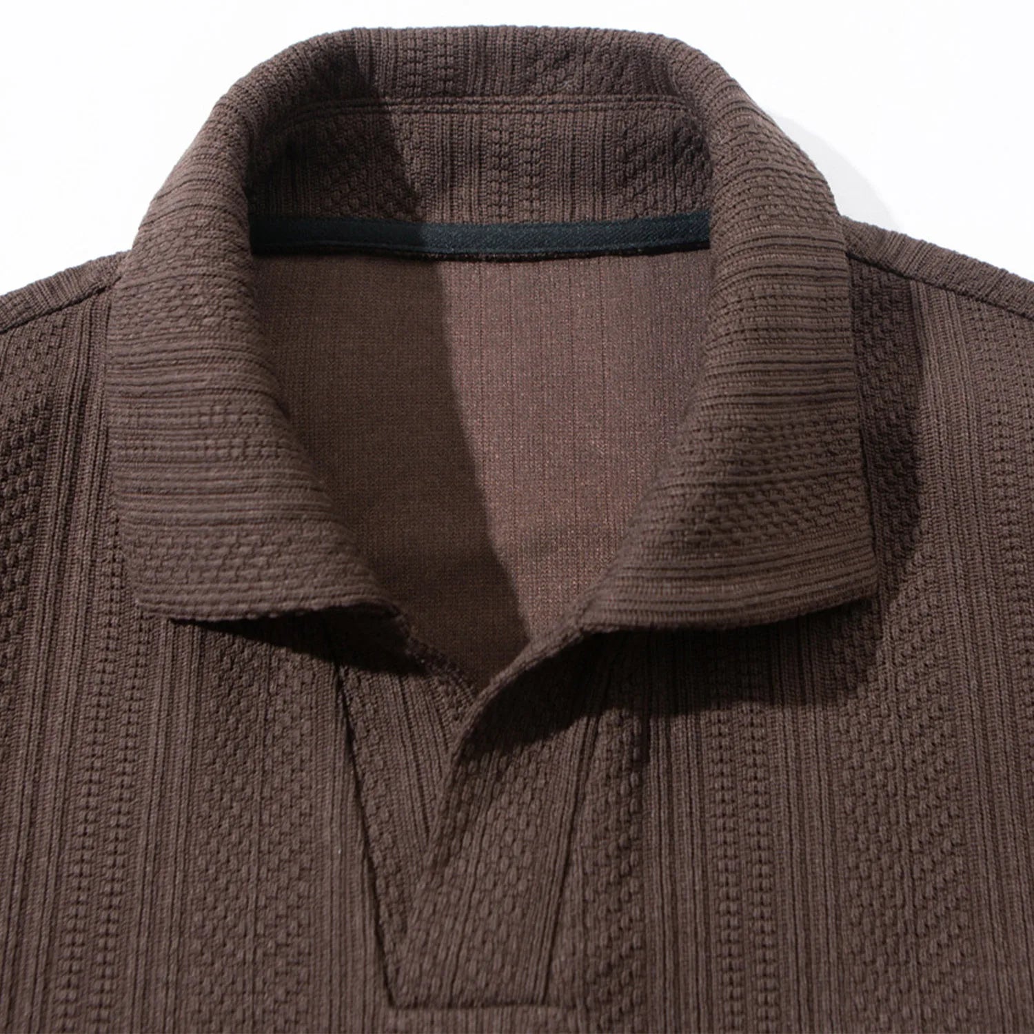 Long Sleeve T-Shirt Men's Casual Fashion Autumn New Style Japanese Retro Wheat Spike Stripe O-Neck T-Shirt Unisex Breathable