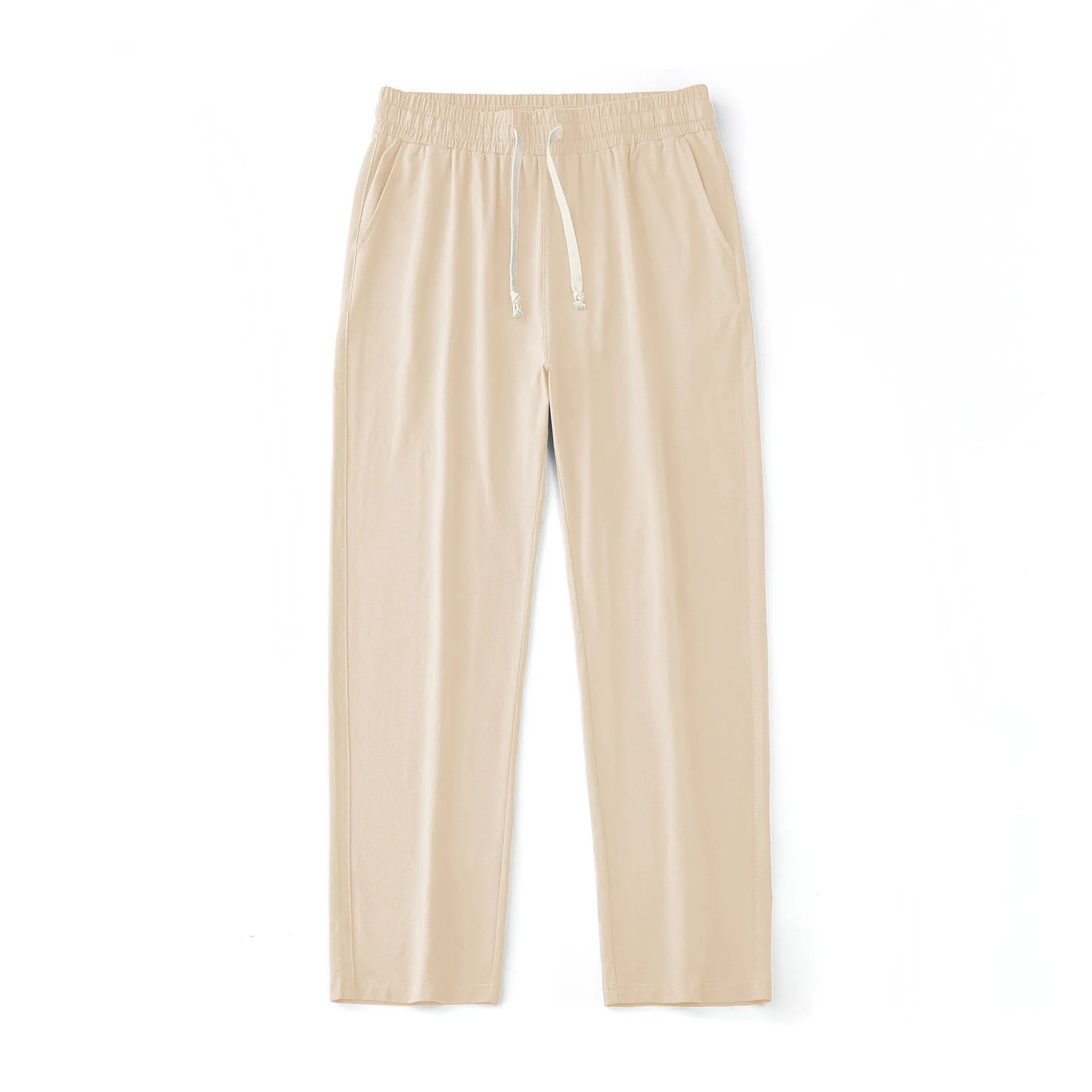 Men's 180G Combed Cotton Sport Pants Solid Color Straight Sweatpants Comfortable Casual Spring Autumn Homewear Men's pants