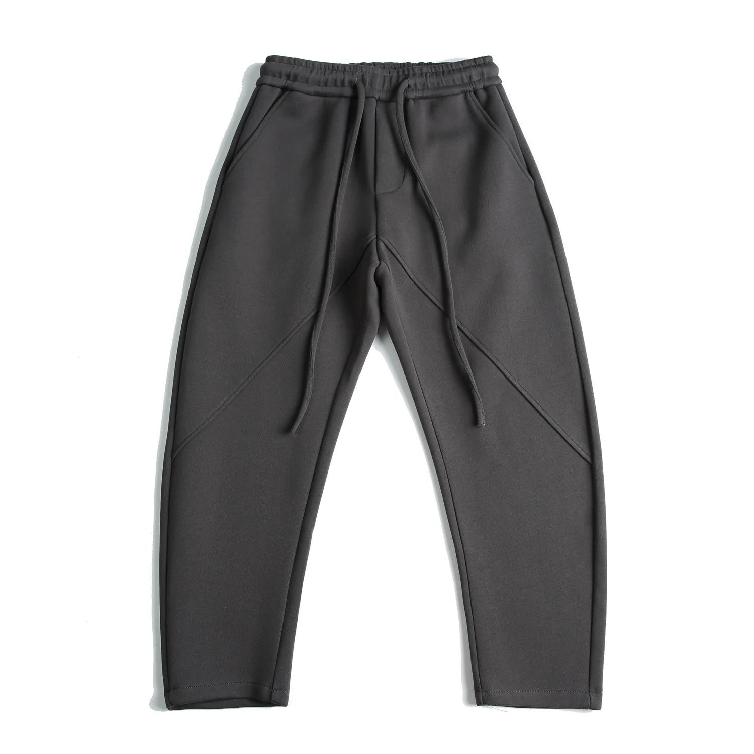 500GSM Heavyweight American Retro Clean Fit Tailored Sweatpants Unisex Loose Casual Curved-hem Pants for Men Trendy Autumn 2025