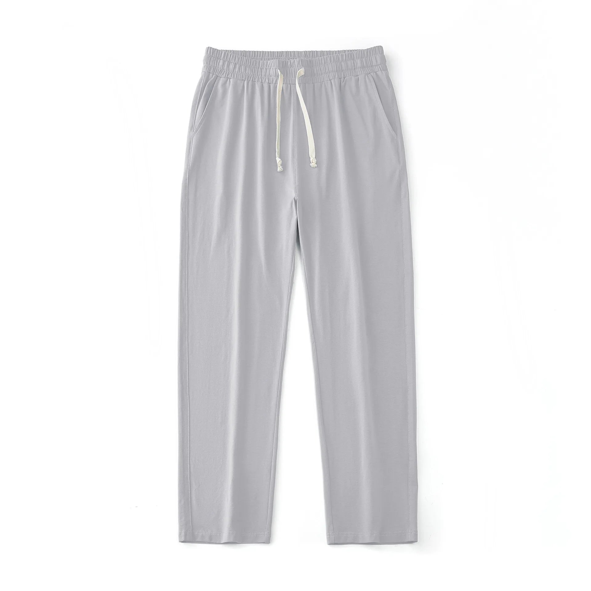 Men's 180G Combed Cotton Sport Pants Solid Color Straight Sweatpants Comfortable Casual Spring Autumn Homewear Men's pants