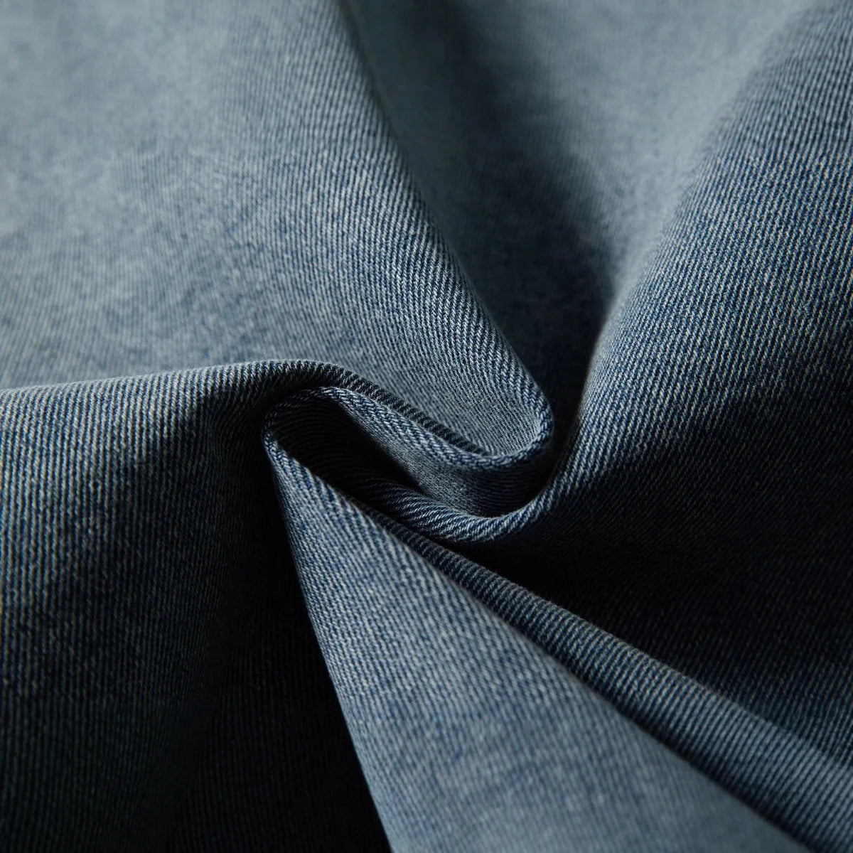 2026 New Retro Multi-Pocket Design Loose Collar Men's Denim Jacket Autumn New Style Fashion Brand Washed Out Thickened Polyester