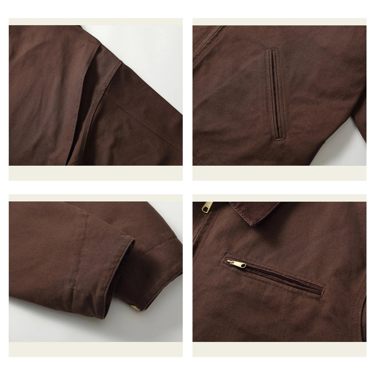 Classic Detroit Jacket J01 American Vintage Workwear Spring/Fall 100% Cotton Canvas Jacket J97 Loose-Fit Lightweight Coat