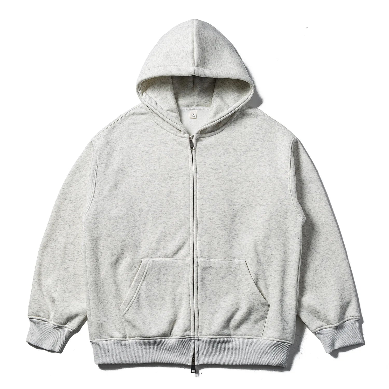 Fall winter Simple Versatile Youthful Campus Style Couple Long Sleeve Hooded Zipper Knitted Open Cardigan Sweater Outerwear