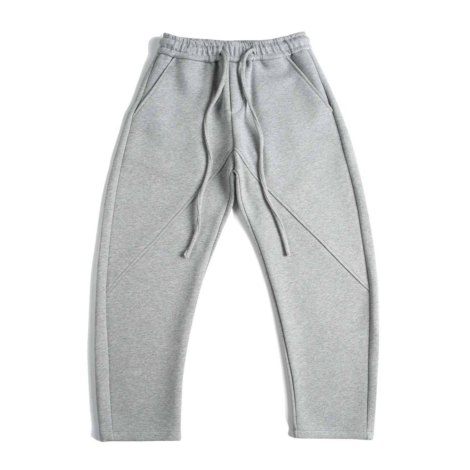 500GSM Heavyweight American Retro Clean Fit Tailored Sweatpants Unisex Loose Casual Curved-hem Pants for Men Trendy Autumn 2025