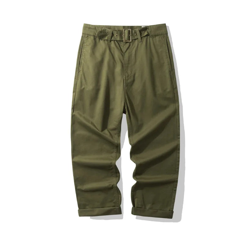 Gurkha Casual Pants - French Military Inspired Motorcycle Trousers Lightweight Brushed Four-Season Unisex Workwear Pants