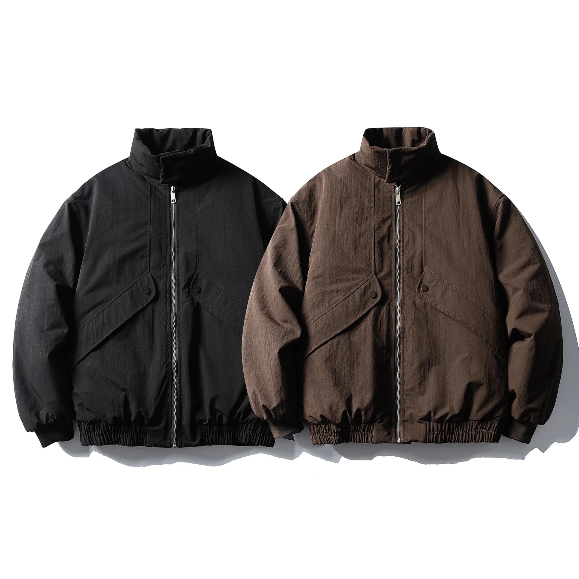 2026 New Winter Thiened Warm Stand Collar Jacket Men's Outdoor Casual Cold Resistant Coat American Baseball Cotton Padded Coat