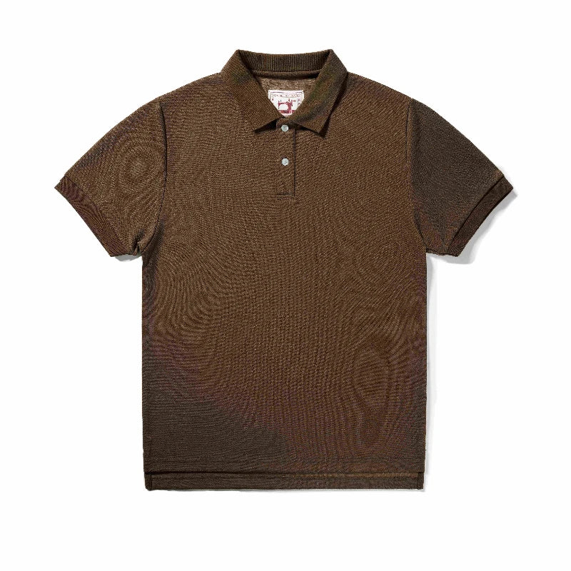 Summer new short sleeved polo shirt retro washed high-quality men's simple casual polo shirt Sorona solid color T-shirt