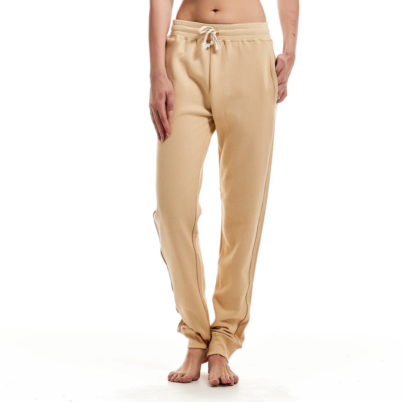 Autumn New Women's Cotton Casual Pants, Breathable Loose Sports Pants, Solid Color Basic Style, Women's Sports Pants