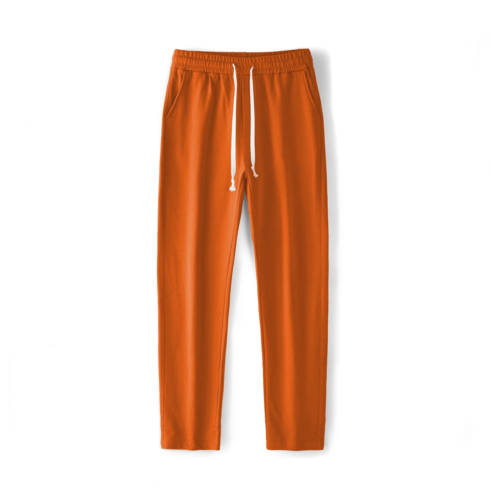 Men's Pants Autumn Winter Sport Fitness Jogger Pants 100 Cotton Black Loose Straight Long Sweatpants Outdoor Casual Trousers