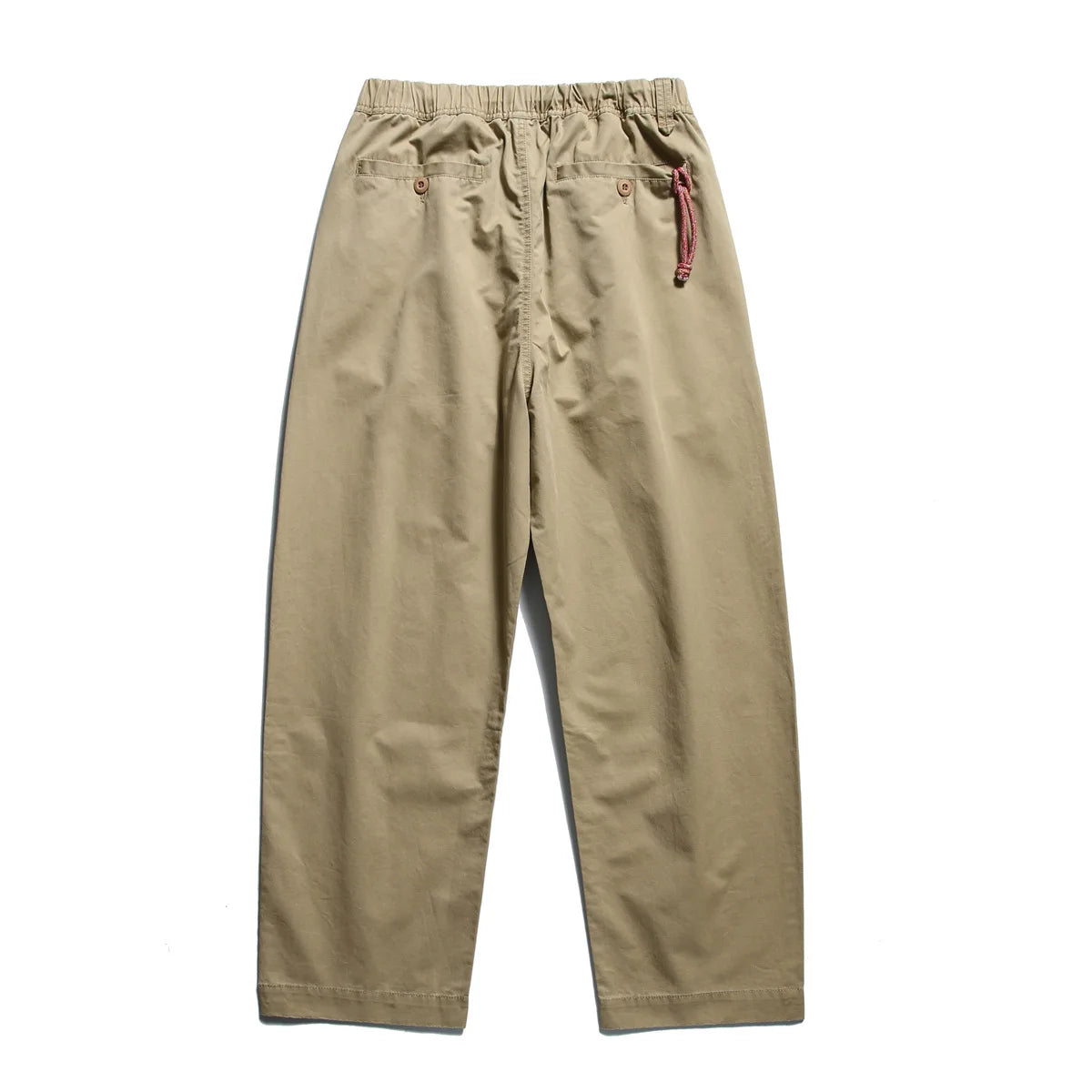 Japanese Vintage Americana Cargo Pants - Washed Cotton Cleanfit Tapered Trousers Loose Fit Floor-Length Casual Pants for Men