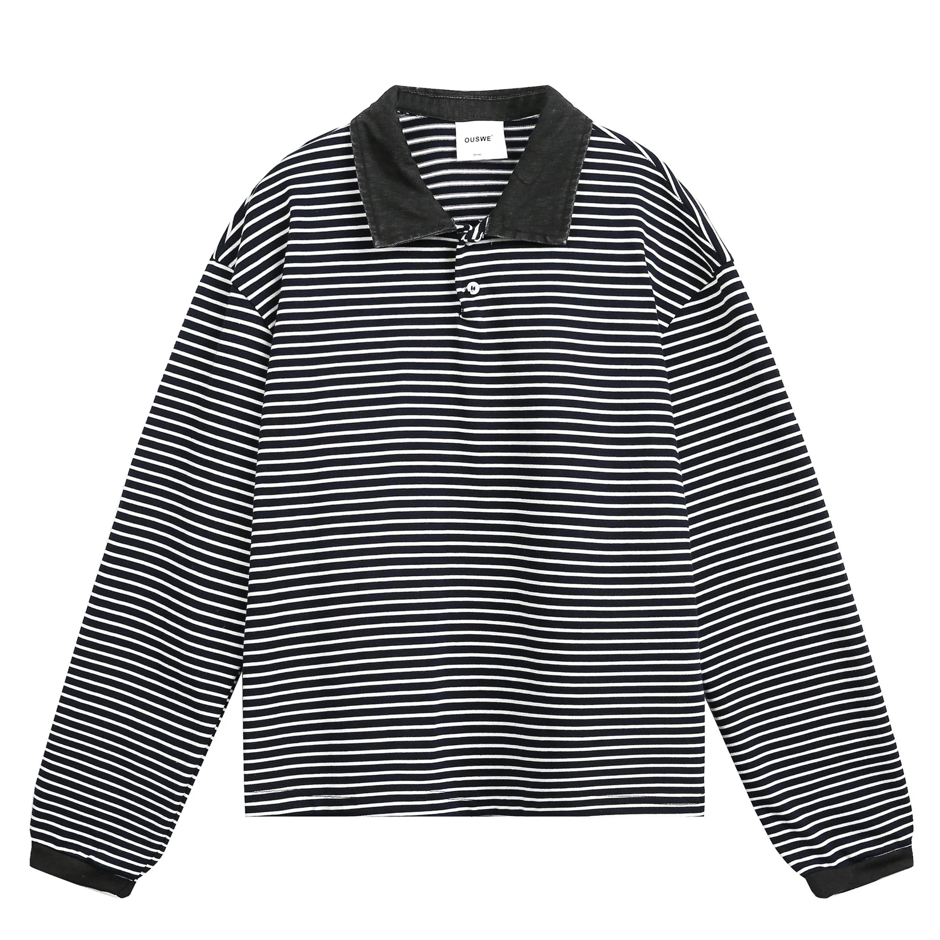 2025 New Fashion Autumn Men's Solid Color Turn-down Collar Long Sleeve Button Pullover T-shirts Male Casual Trendy Cotton Shirt