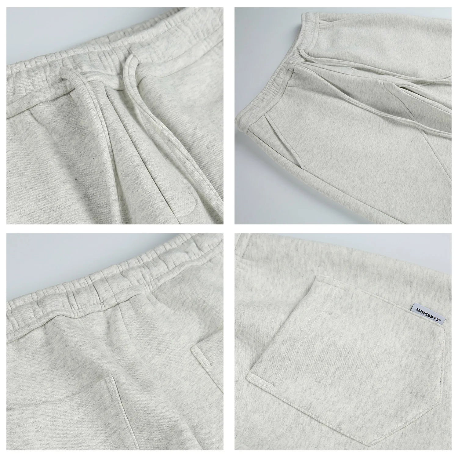 500GSM Heavyweight American Retro Clean Fit Tailored Sweatpants Unisex Loose Casual Curved-hem Pants for Men Trendy Autumn 2025