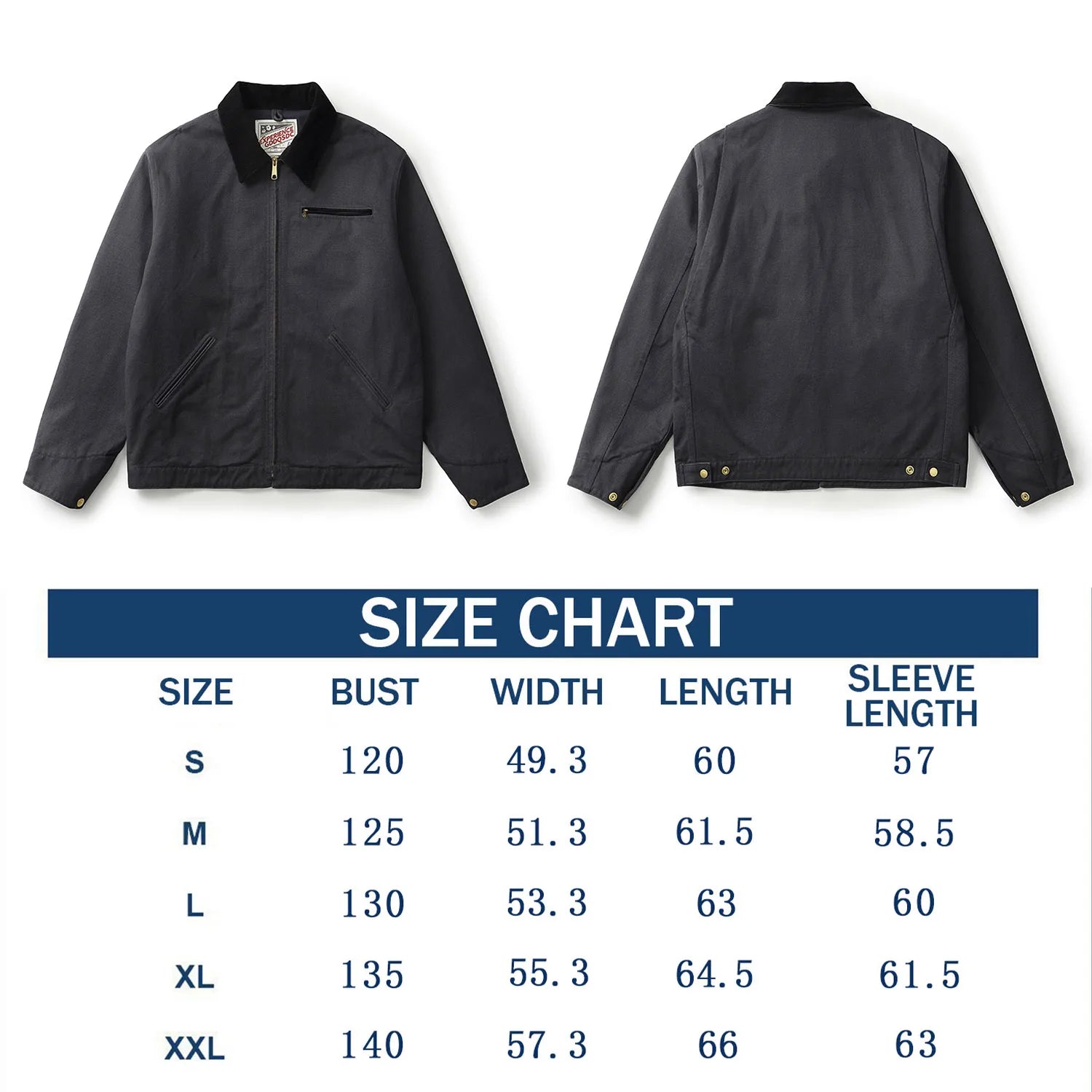 Classic Detroit Jacket J01 American Vintage Workwear Spring/Fall 100% Cotton Canvas Jacket J97 Loose-Fit Lightweight Coat