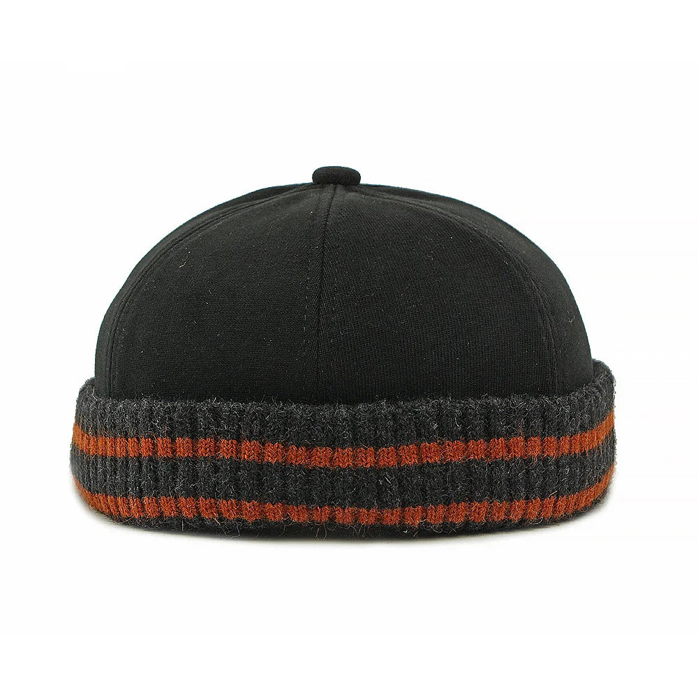 New Arrival Unisex Autumn Hat - Minimalist Plain Knit Beanie Mandarin Cap Streetwear Versatile Headwear